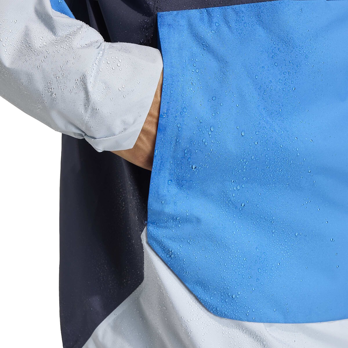 Giacca a vento Terrex Xploric a 2,5 strati blu, adidas Performance