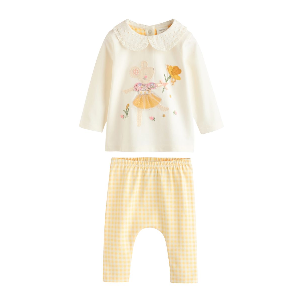 Legging & haut manches longues bébé, 2 pièces souris féerique écru, NEXT