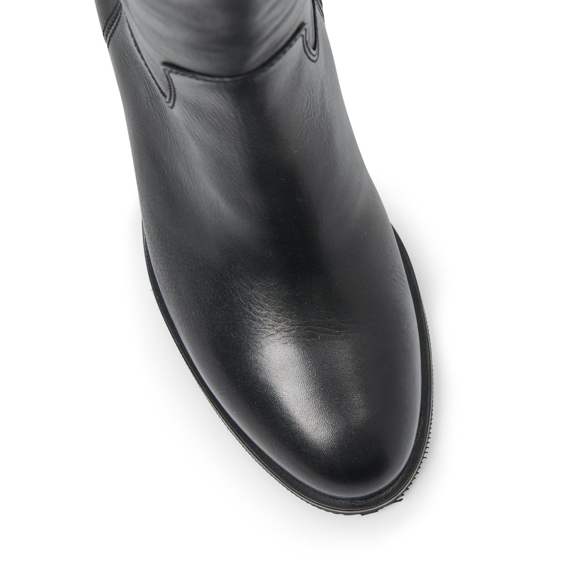 Botte À Talon en cuir CLANCY-L noir, MELLOW YELLOW