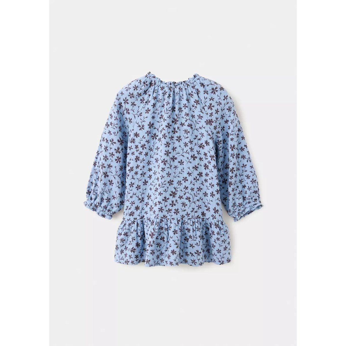 Robe à imprimé fleurs bleu, MANGO BABY