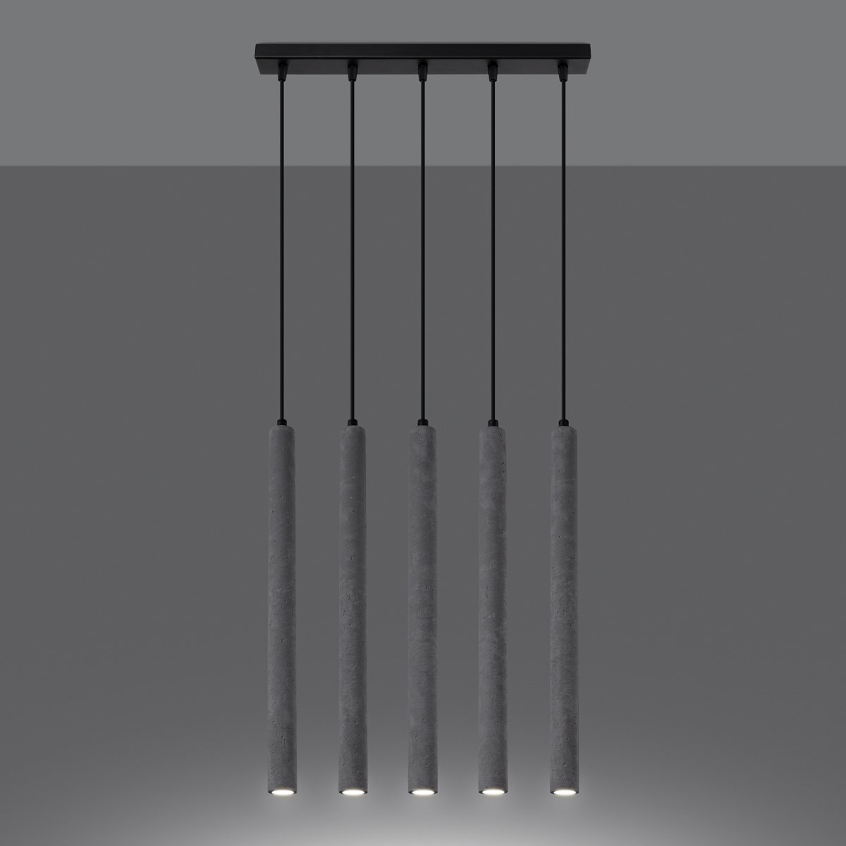 Suspension Béton Gris G9 5 Pastelo Line gris, EDEN