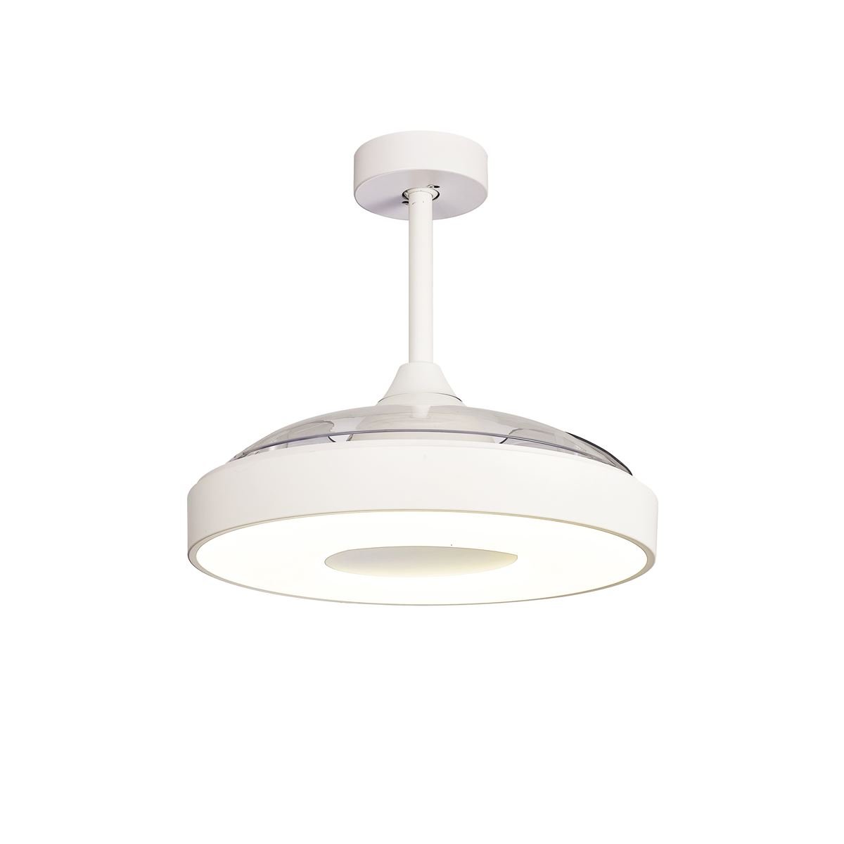Plafonnier Ventilateur Coin Fan led 60W blanc, MANTRA