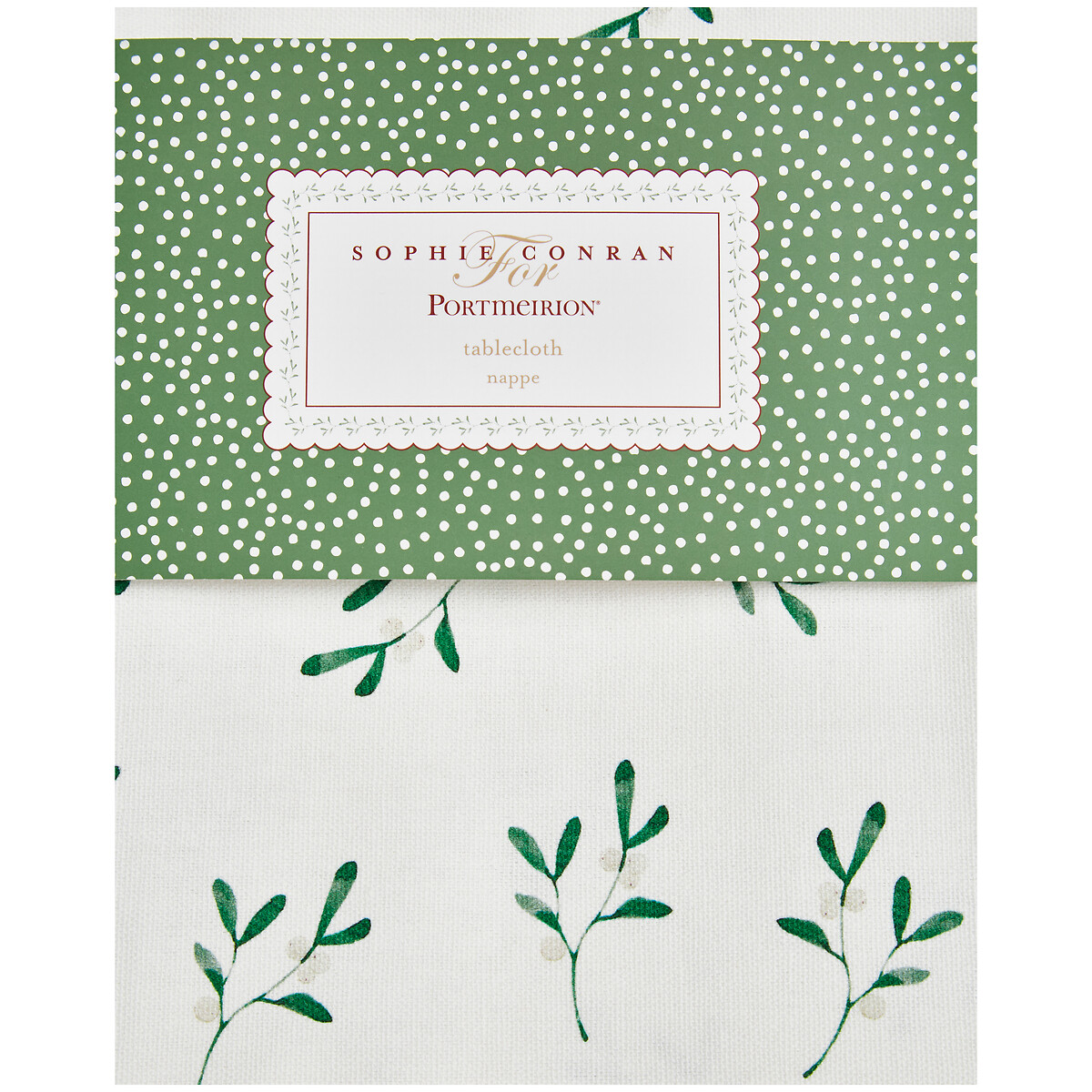 Mistletoe Tablecloth - 140x180cm white, SOPHIE CONRAN FOR PORTMEIRION