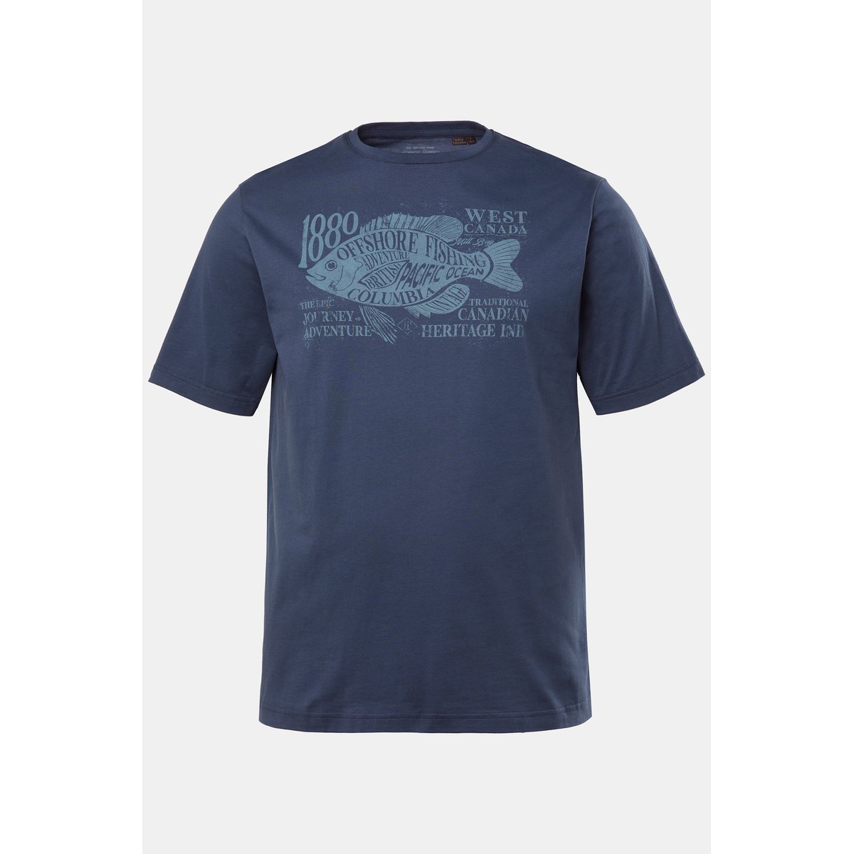 T-shirt à manches courtes bleu acier, JP1880