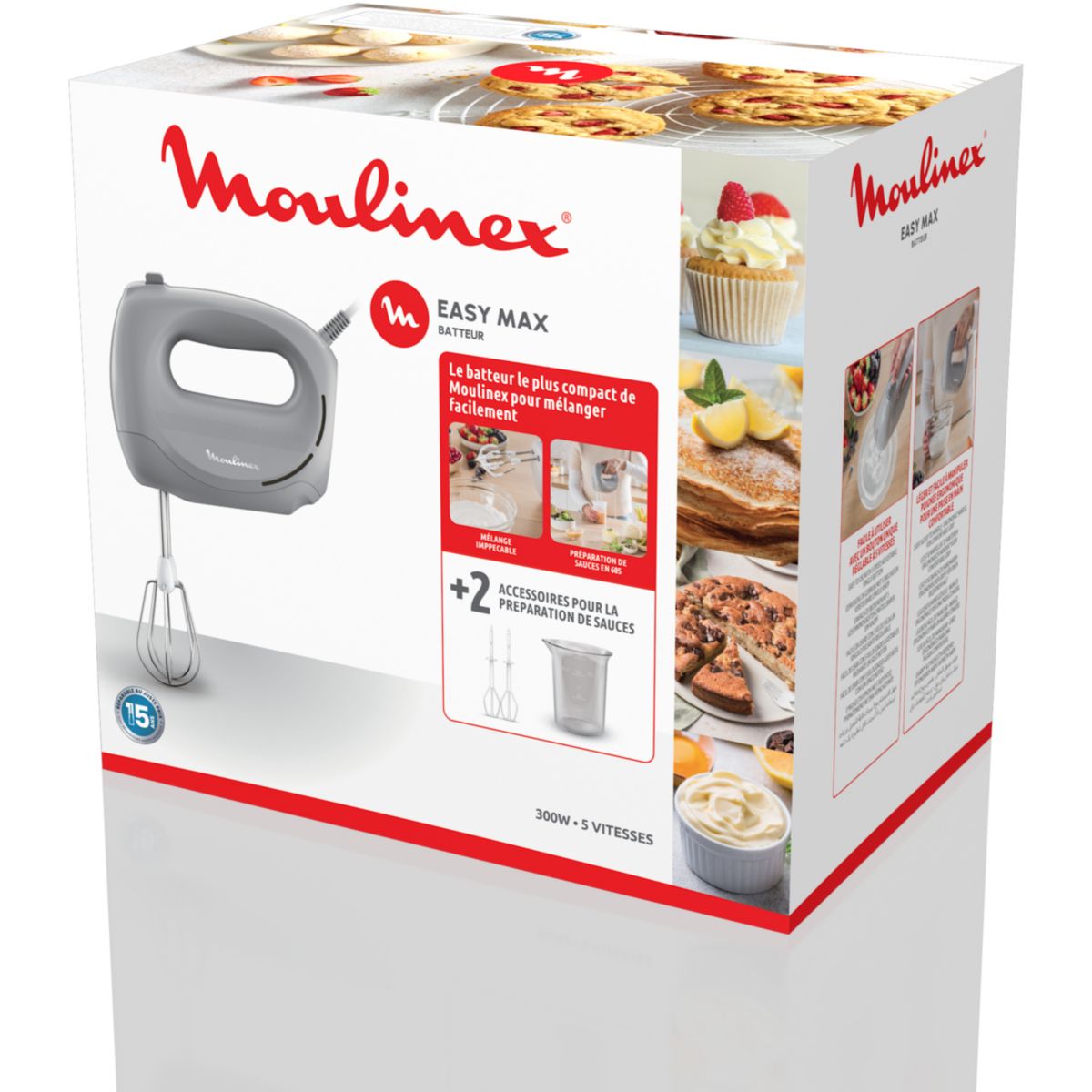 Batteur Easy Max HM262BF0 couleur unique, MOULINEX