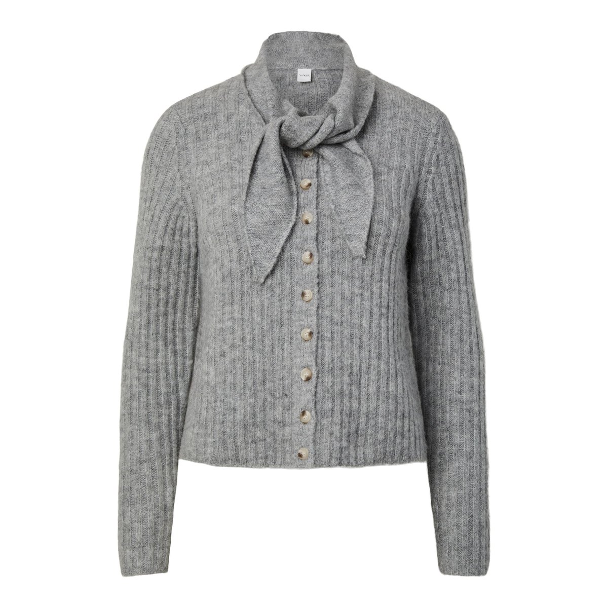 Cardigan gris - light grey melange1, YAS