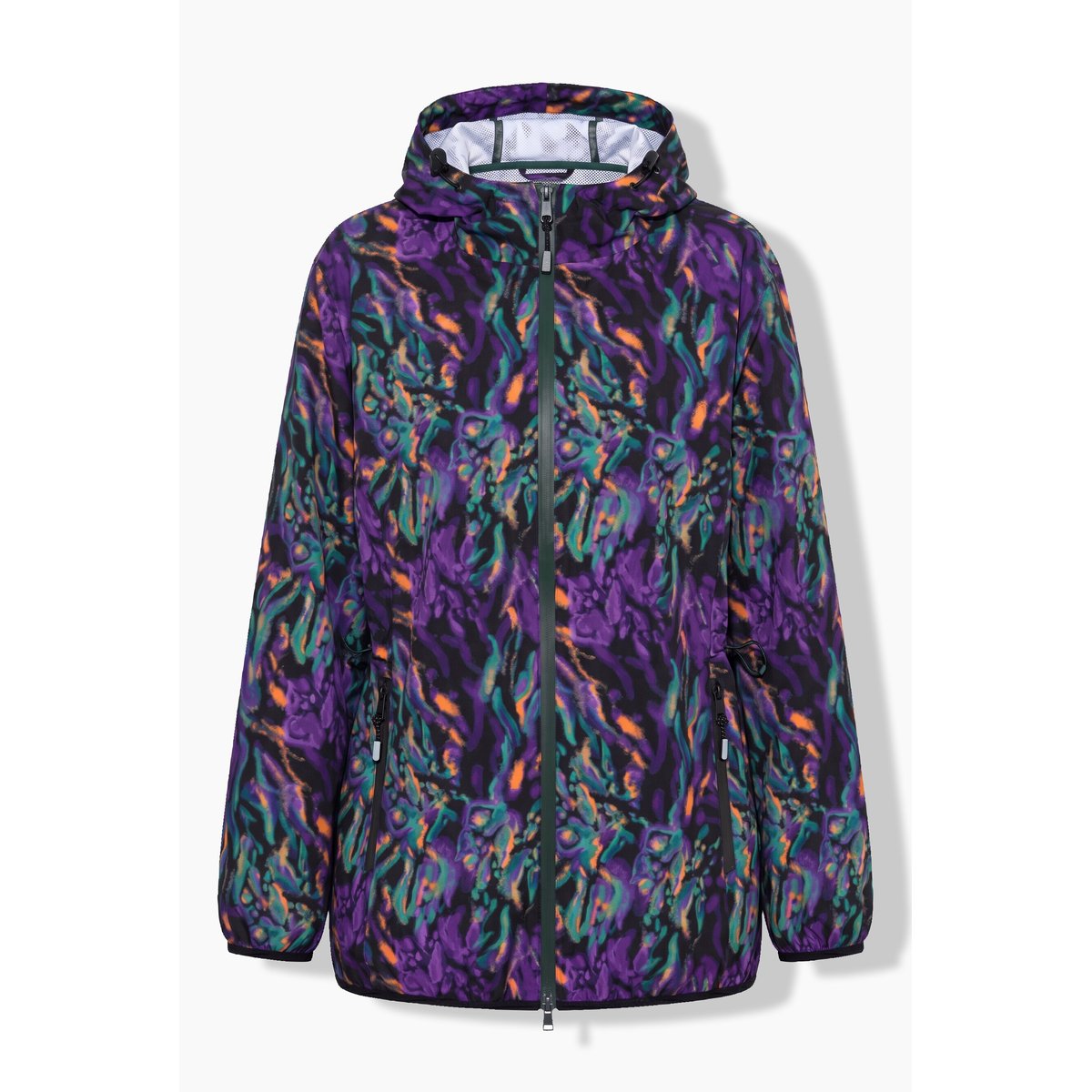 Veste de pluie motif floral noir, ULLA POPKEN