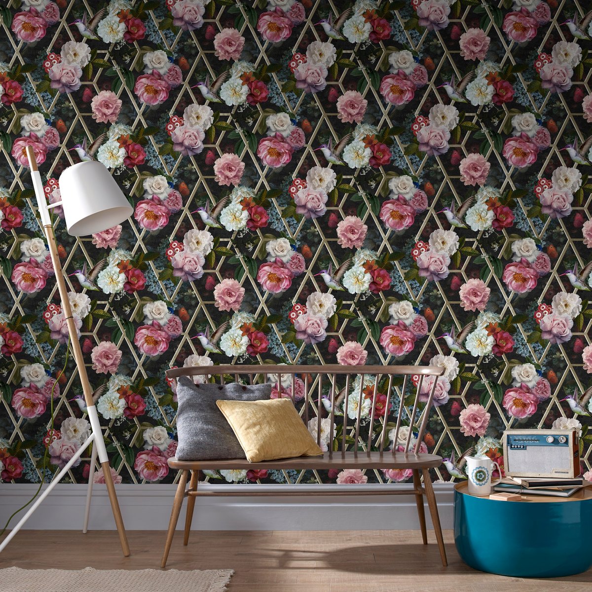 Papier peint Rosiers multicolore, SUPERFRESCO EASY
