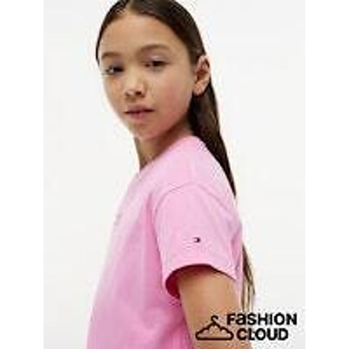 T-shirt met korte mouwen roze, TOMMY HILFIGER
