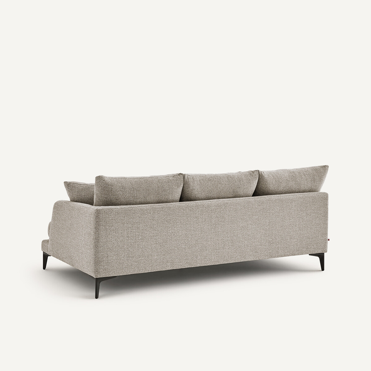 Demi-canapé 3 places en mélange texturé, MODERNISTE beige, EMMANUEL GALLINA X AM.PM