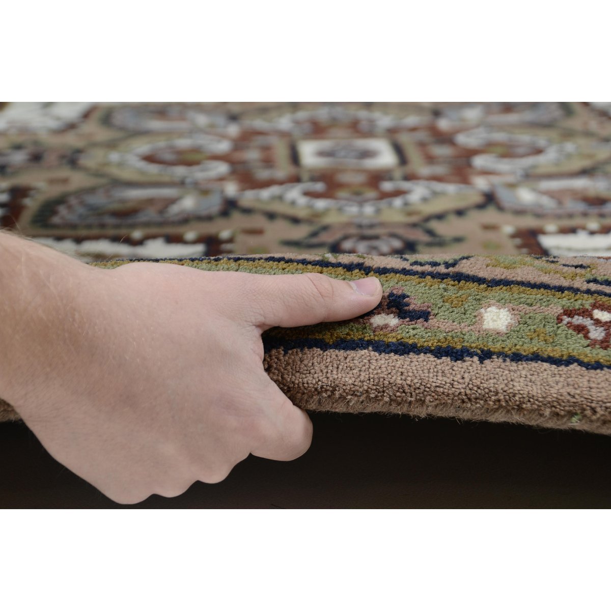 Tapis de salon en style oriental - ROYAL HERIZ crème / brun, THEKO