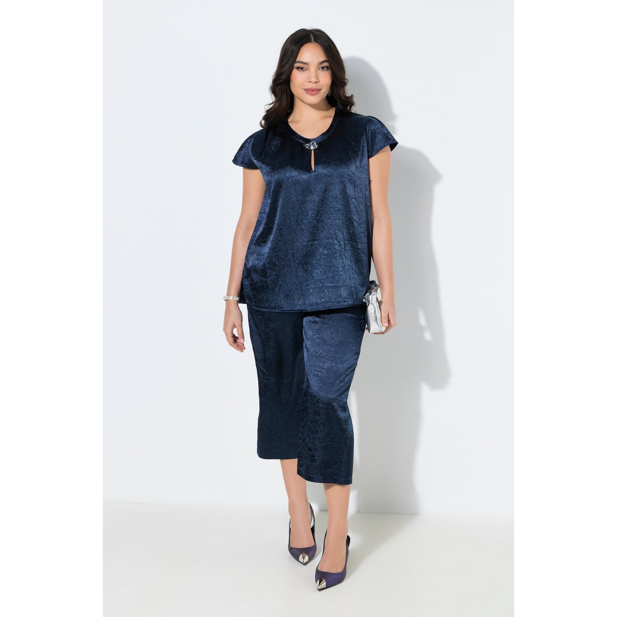 Jupe-culotte Mary, jambe droite et large marine, ULLA POPKEN