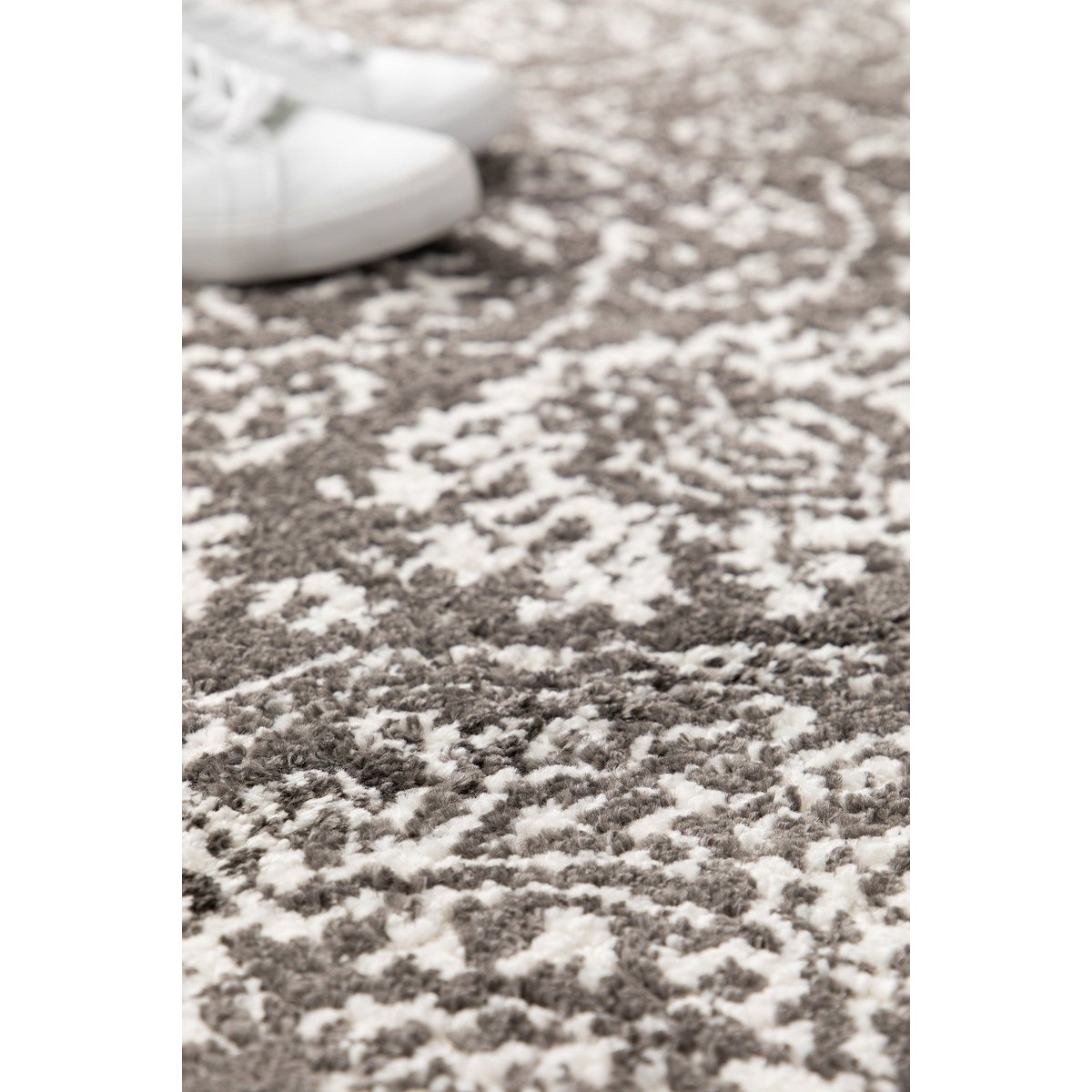 Tapis en relief doux et moderne MIRZA gris foncé, AFK LIVING