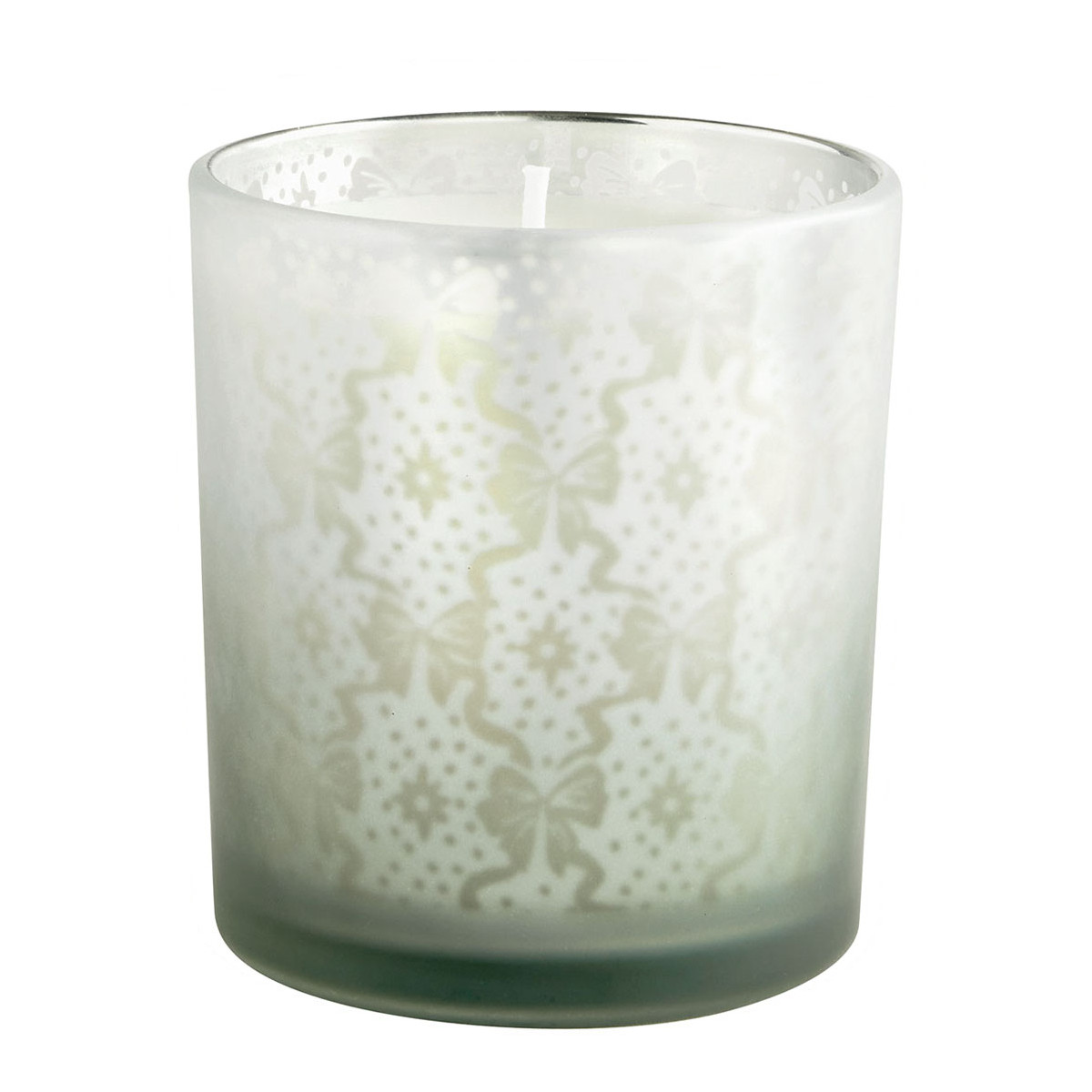 Bougie 160 g parfum Sapin Doré RUBANS DE FÊTE vert, MATHILDE M
