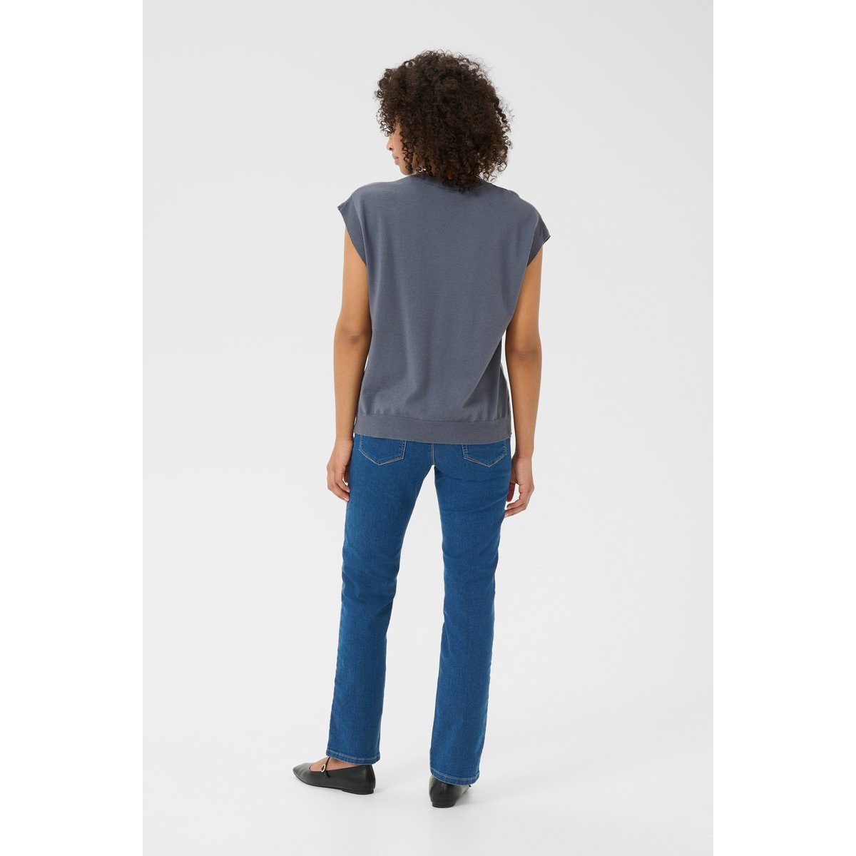 Waistcoat gris turbulence, KAFFE