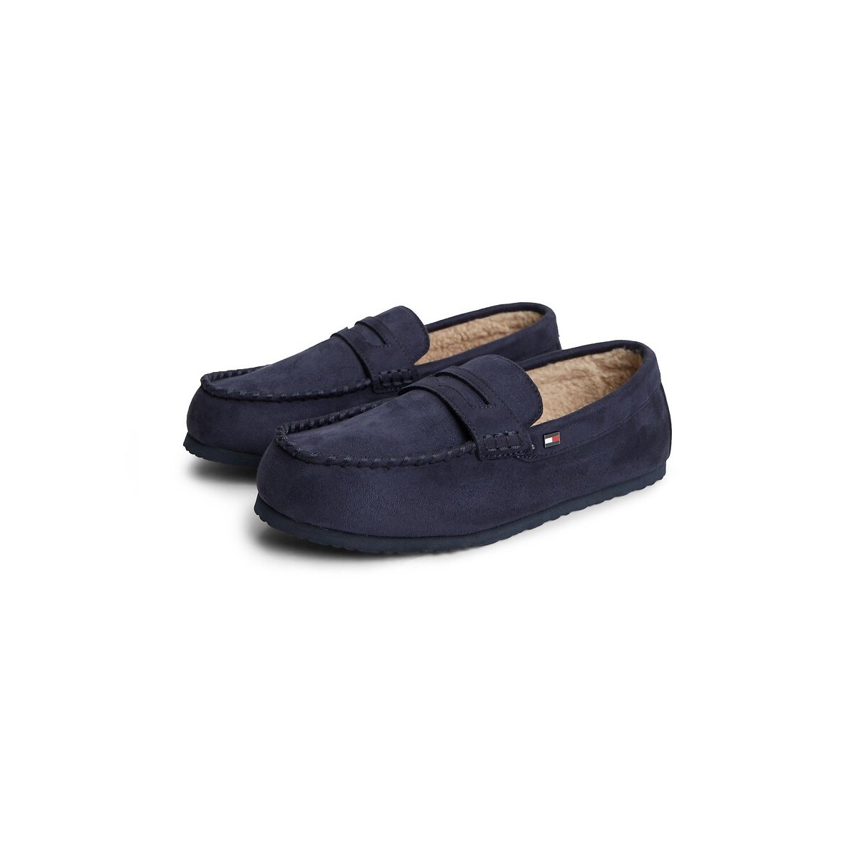Chaussons pantoufles bleu marine, TOMMY HILFIGER