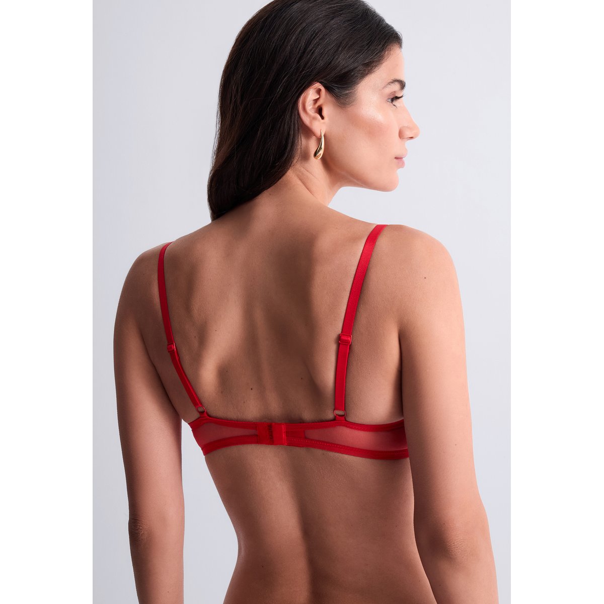 Soutien gorge Push up coques Sheer Emotion rouge, AUBADE
