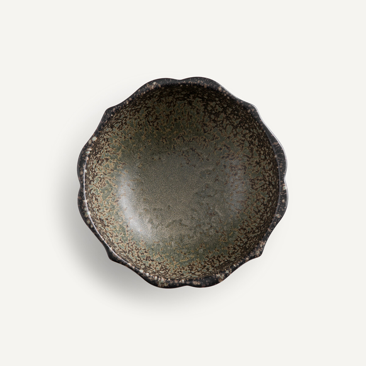 Set of 4 Arigato Enamelled Stoneware Bowls black, AM.PM