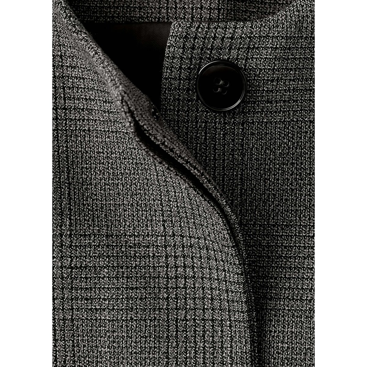 Blazer de costume crop gris, MANGO