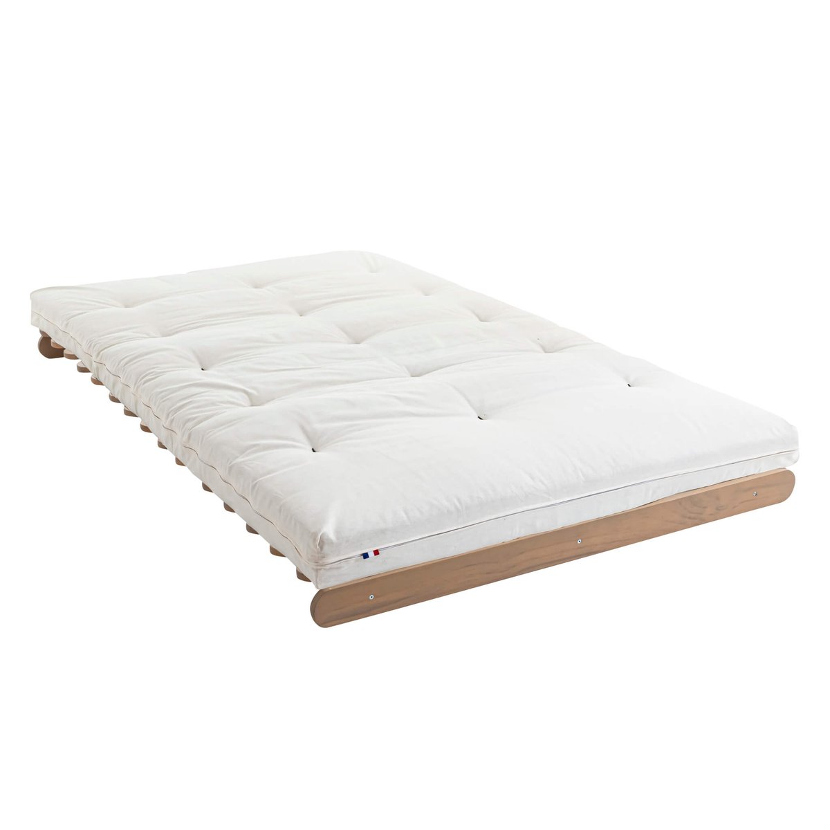 Futon coton + mousse mémoire anti-taches ecru, TERRE DE NUIT