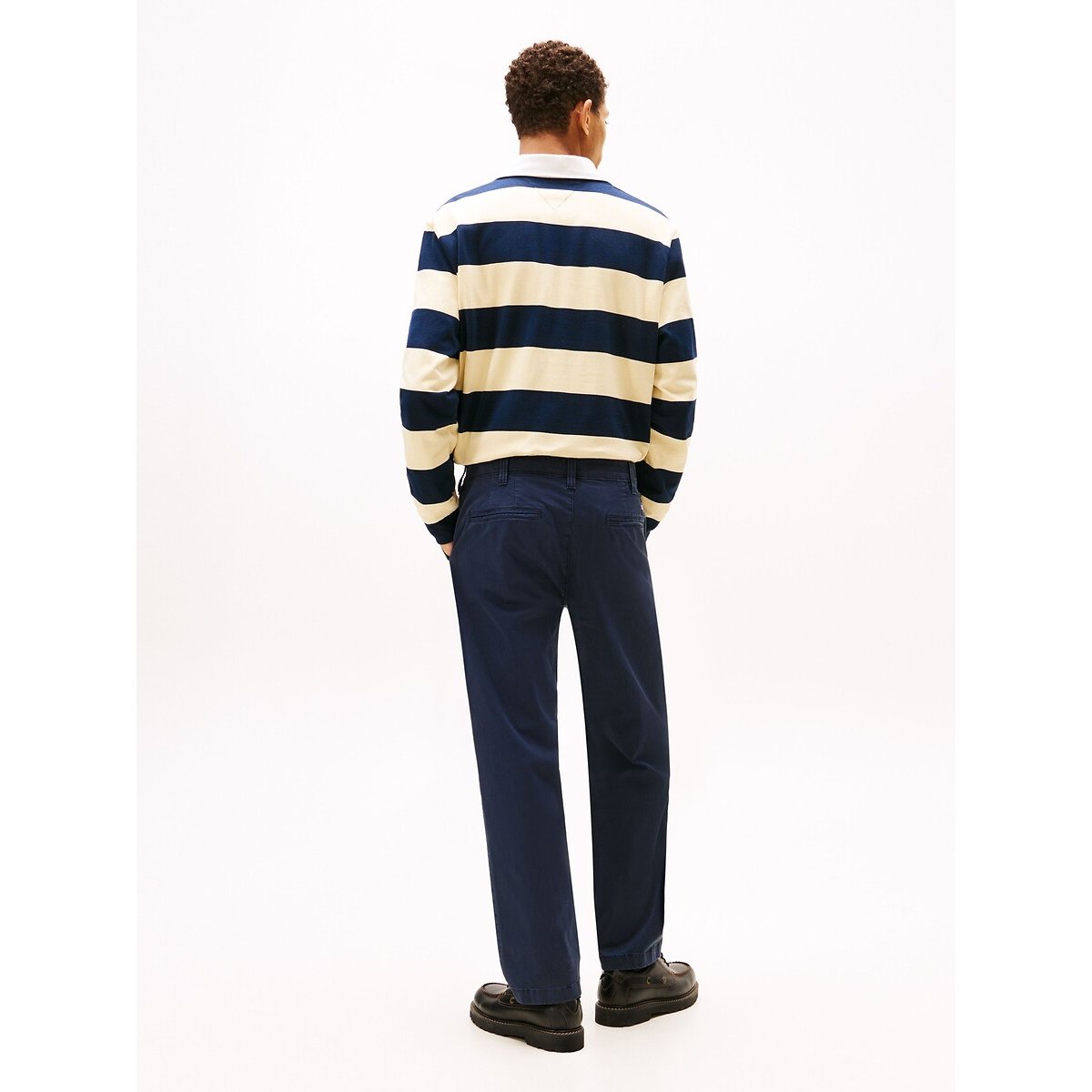 Chino Otis coupe standard en sergé bleu marine, TOMMY JEANS