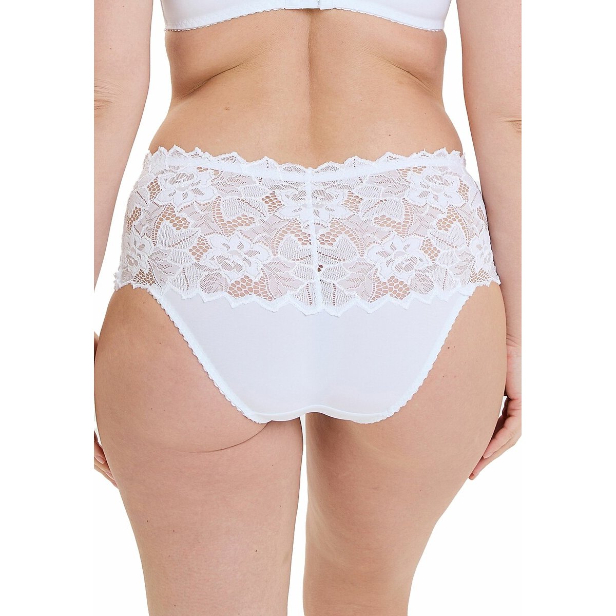 Culotte in pizzo Arum bianco, SANS COMPLEXE