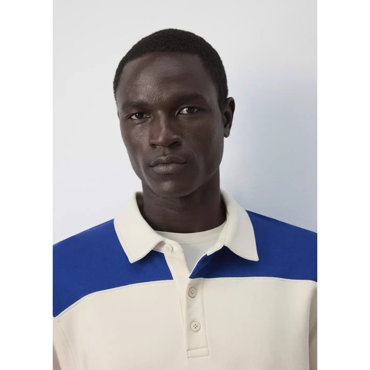 Sweat 100 % coton rayures bleu encre, MANGO MAN