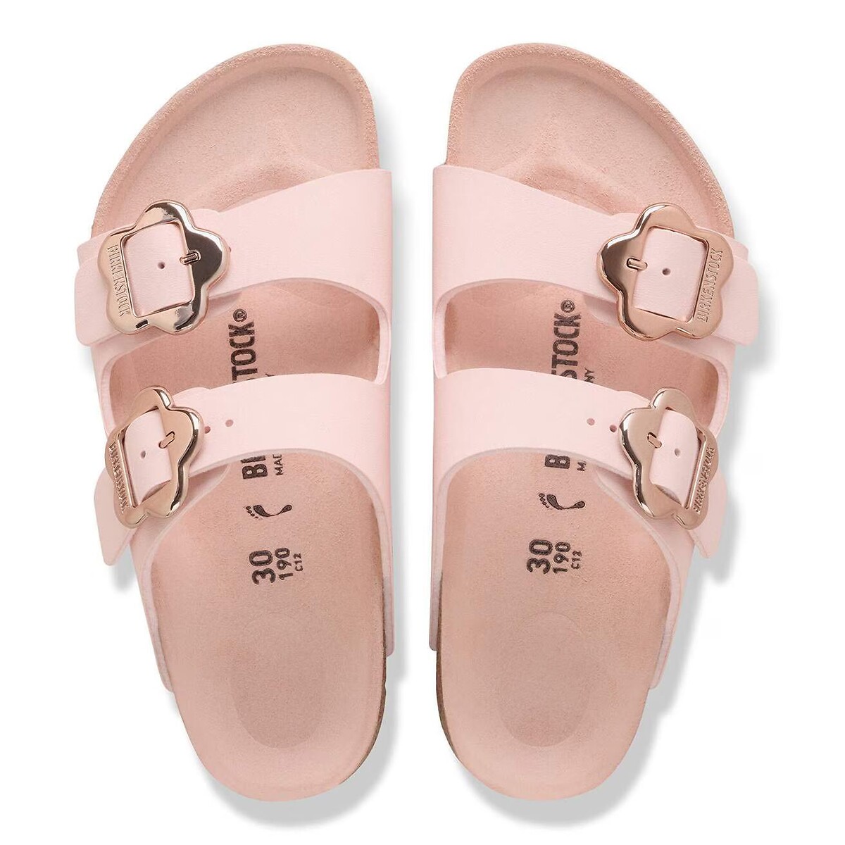 Mules double bride ARIZONA KIDS FLOWER rose, BIRKENSTOCK