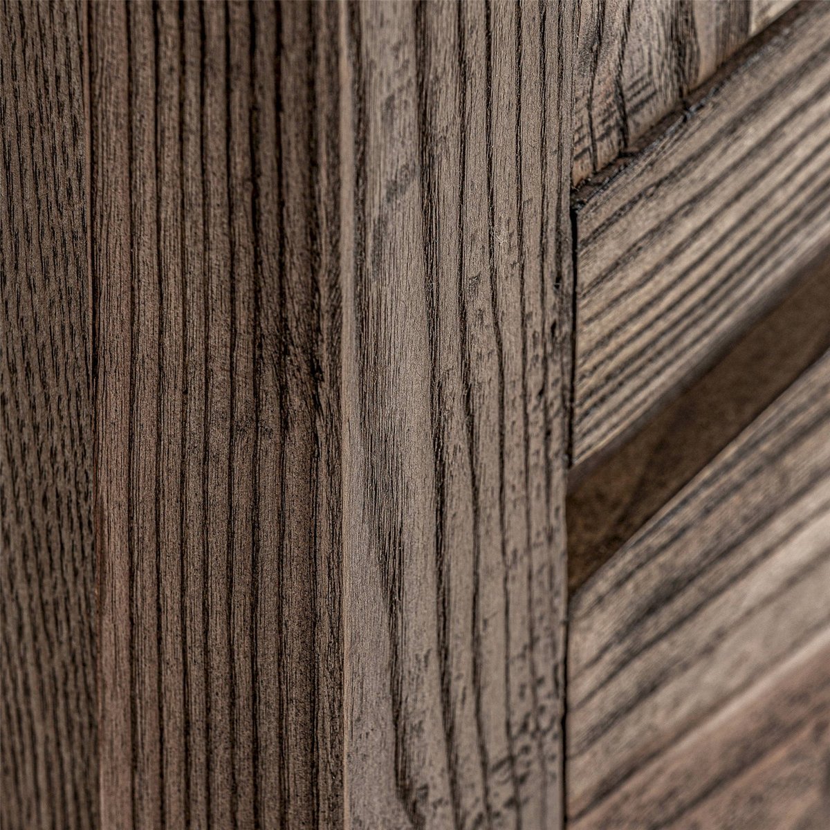 Armoire rustique en bois d'orme marron bois d'orme marbré, RECOLLECTION