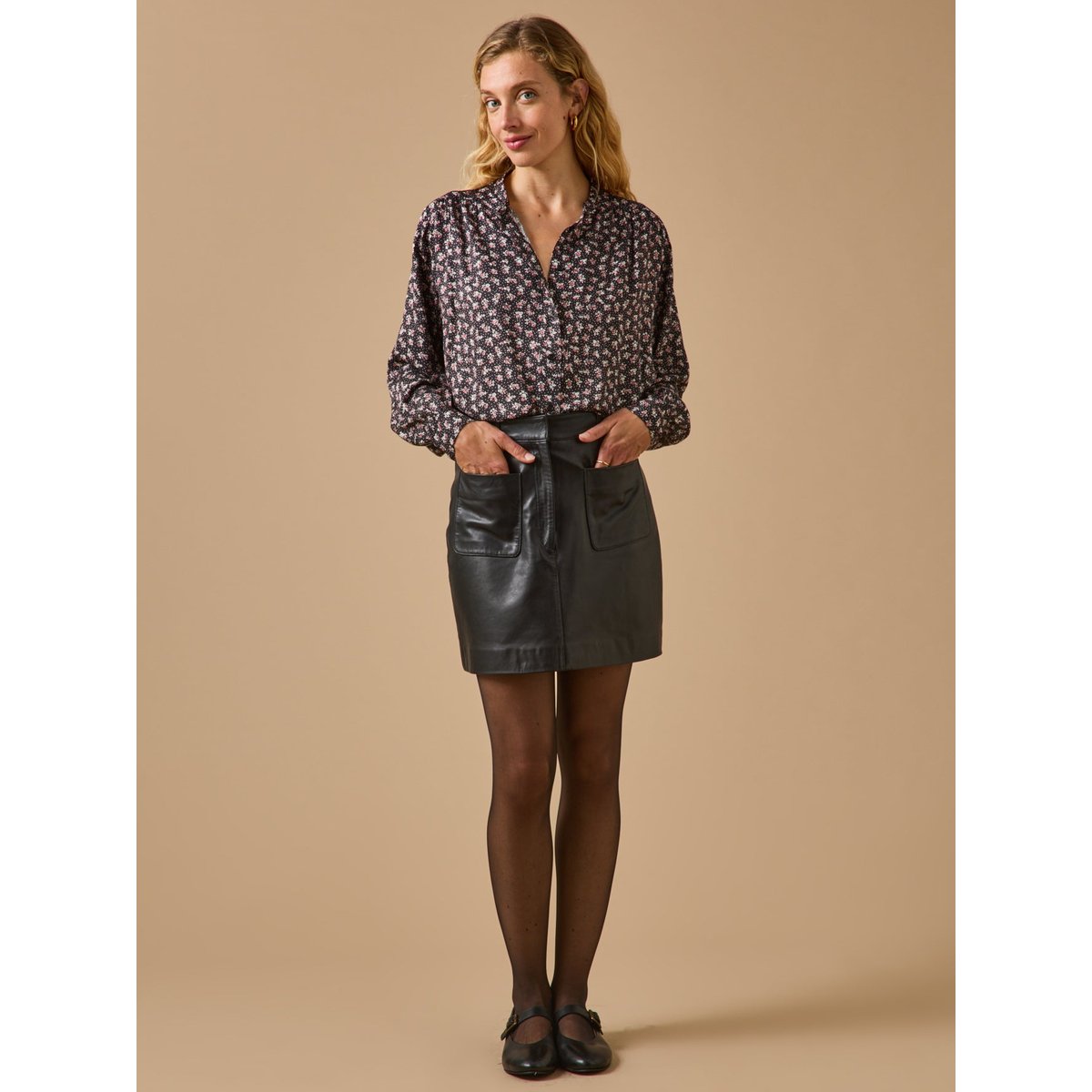 Blouse imprimé Fleurs confettis imprimé confettis fonce, CYRILLUS