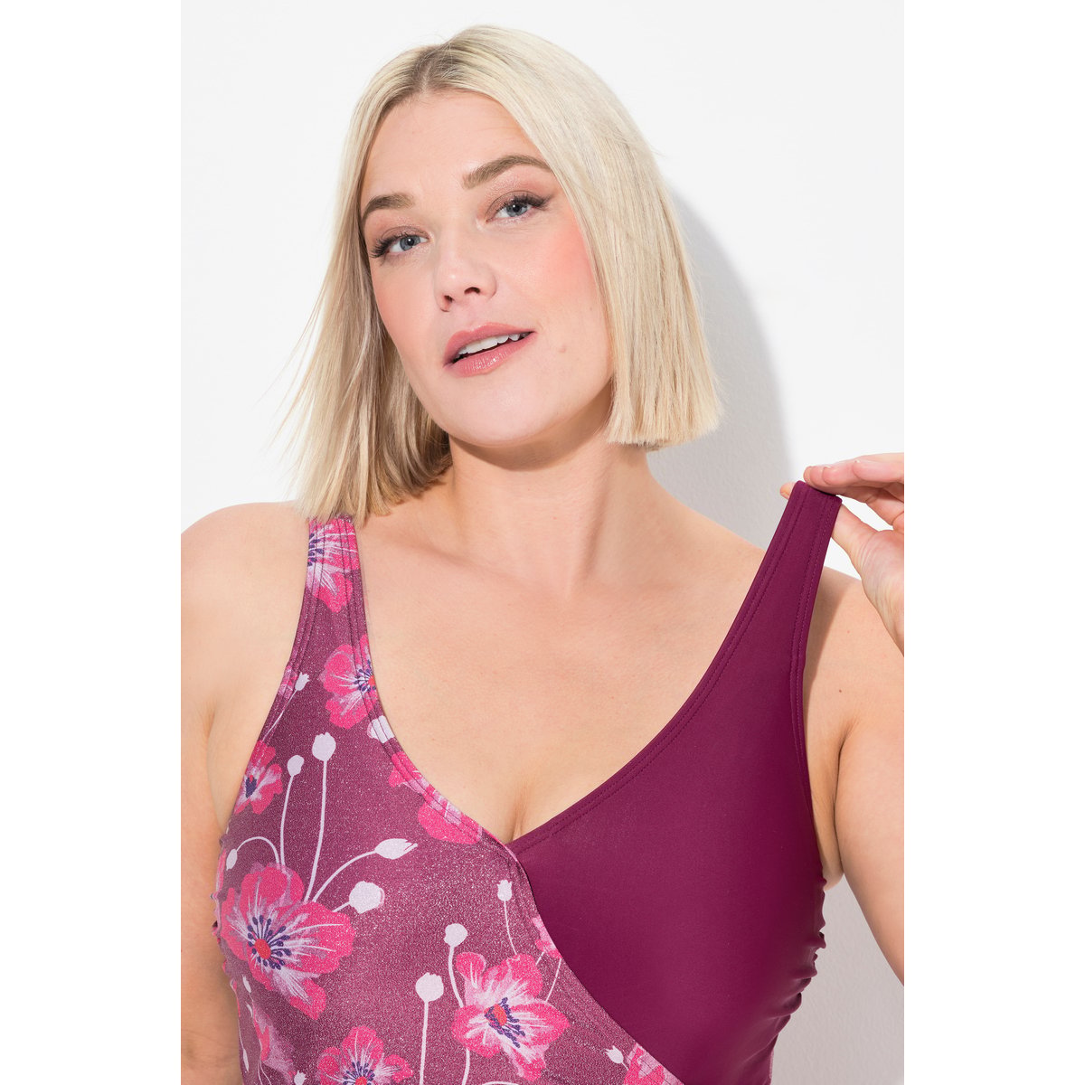 Maillot de bain à bonnets souples violet, ULLA POPKEN