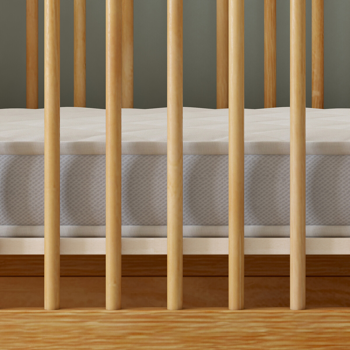Matelas mousse bébé H12 cm blanc/gris, LA REDOUTE INTERIEURS