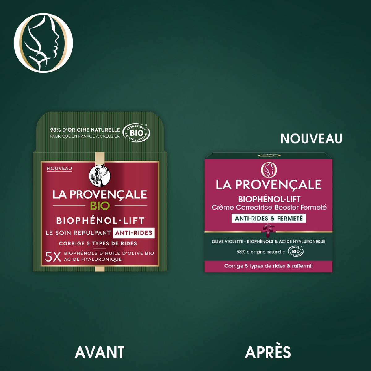 Soin Jour Anti-Rides Biophénol-Lift 50ml couleur unique, LA PROVENÇALE