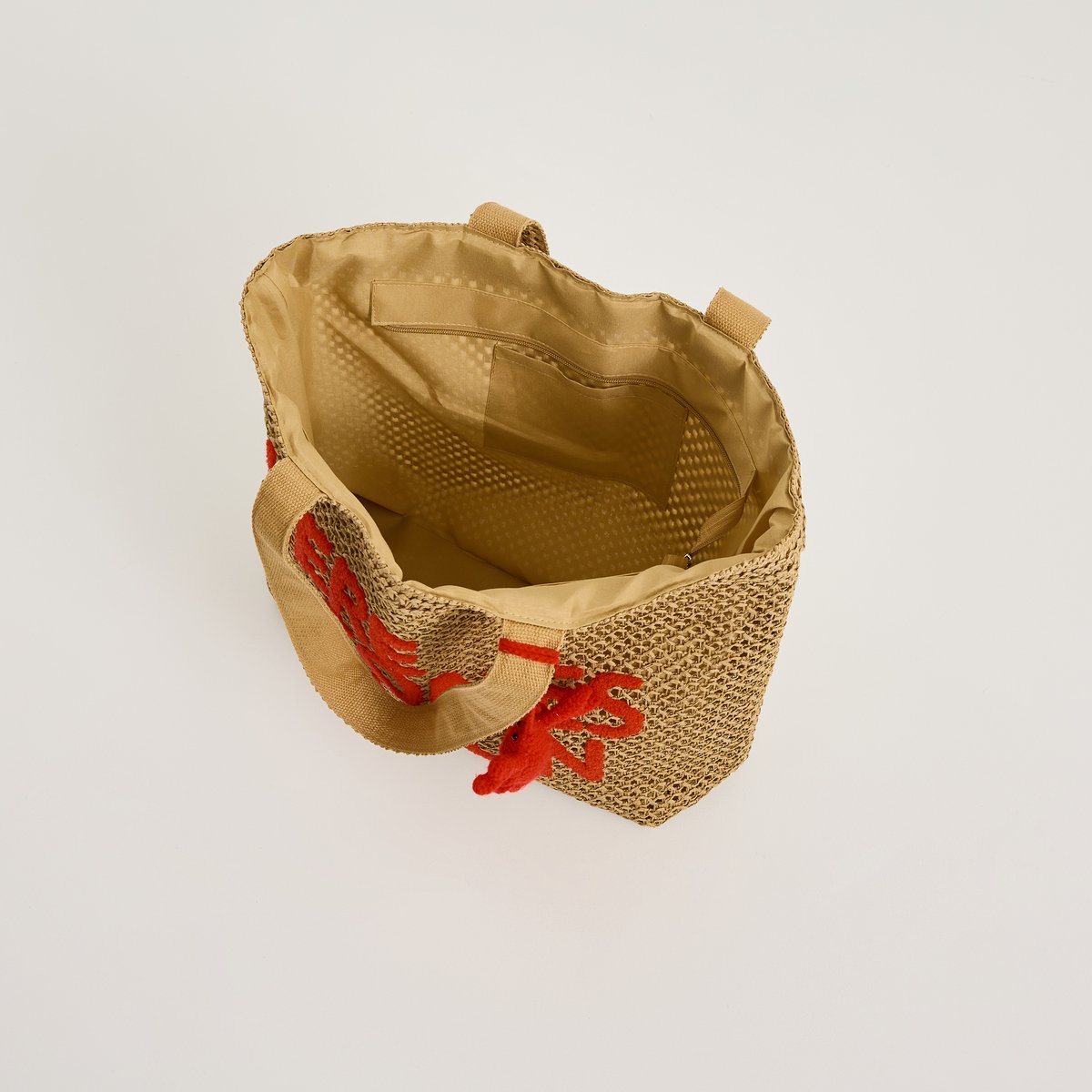 Sac cabas en crochet beige, GRAIN DE MALICE