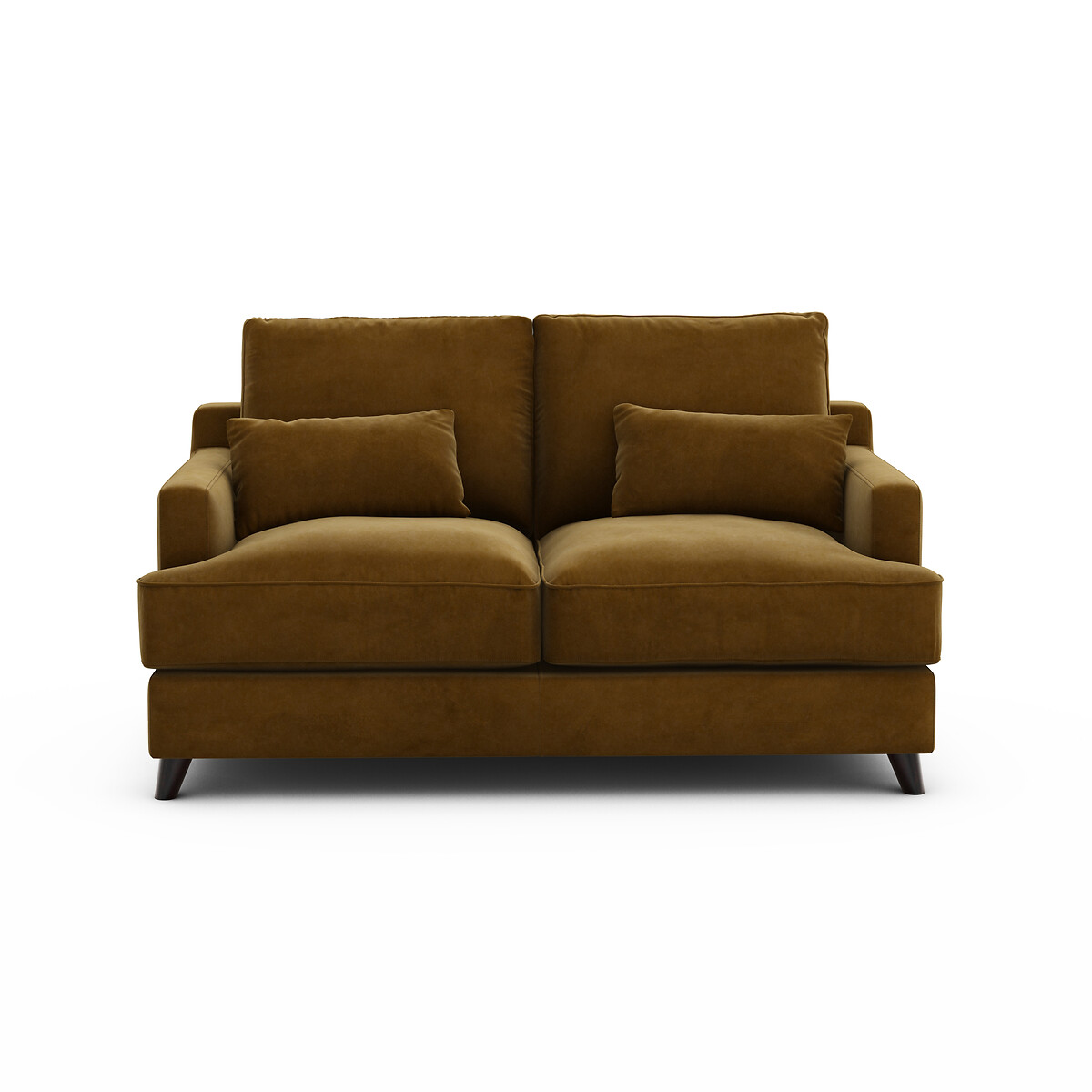 Canapé compact velours, Alwine bronze, AM.PM