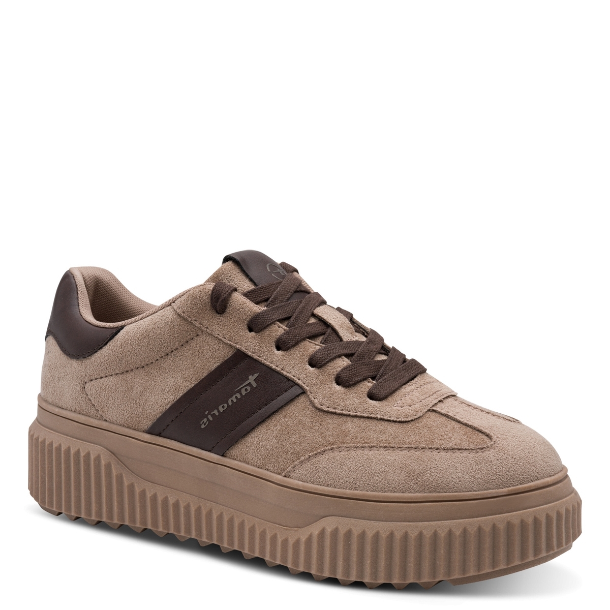 Basket à talon marron taupe, TAMARIS
