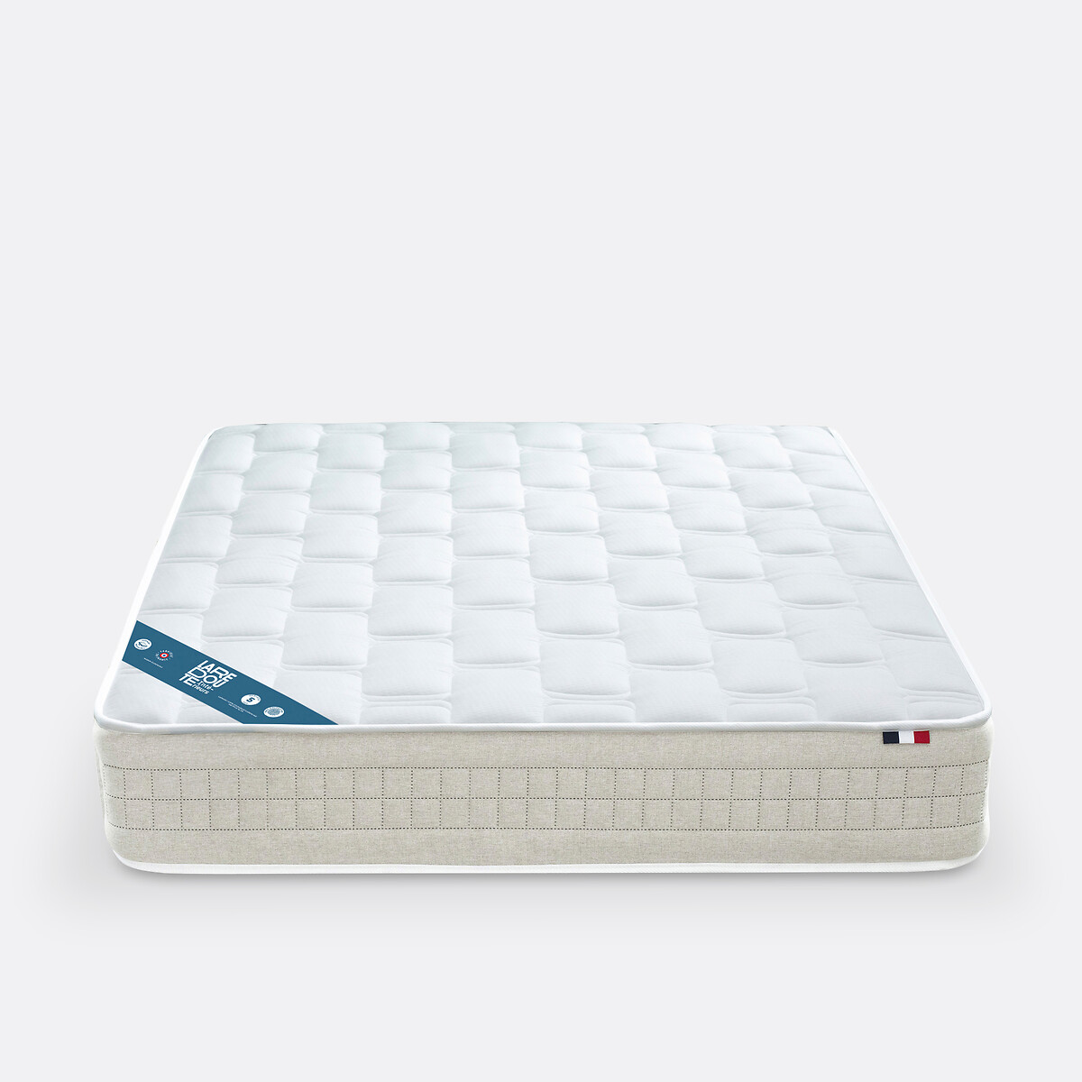 Pack matelas 616 ressorts, confort ferme avec sommier, pieds et tête de lit naturel, LA REDOUTE INTERIEURS