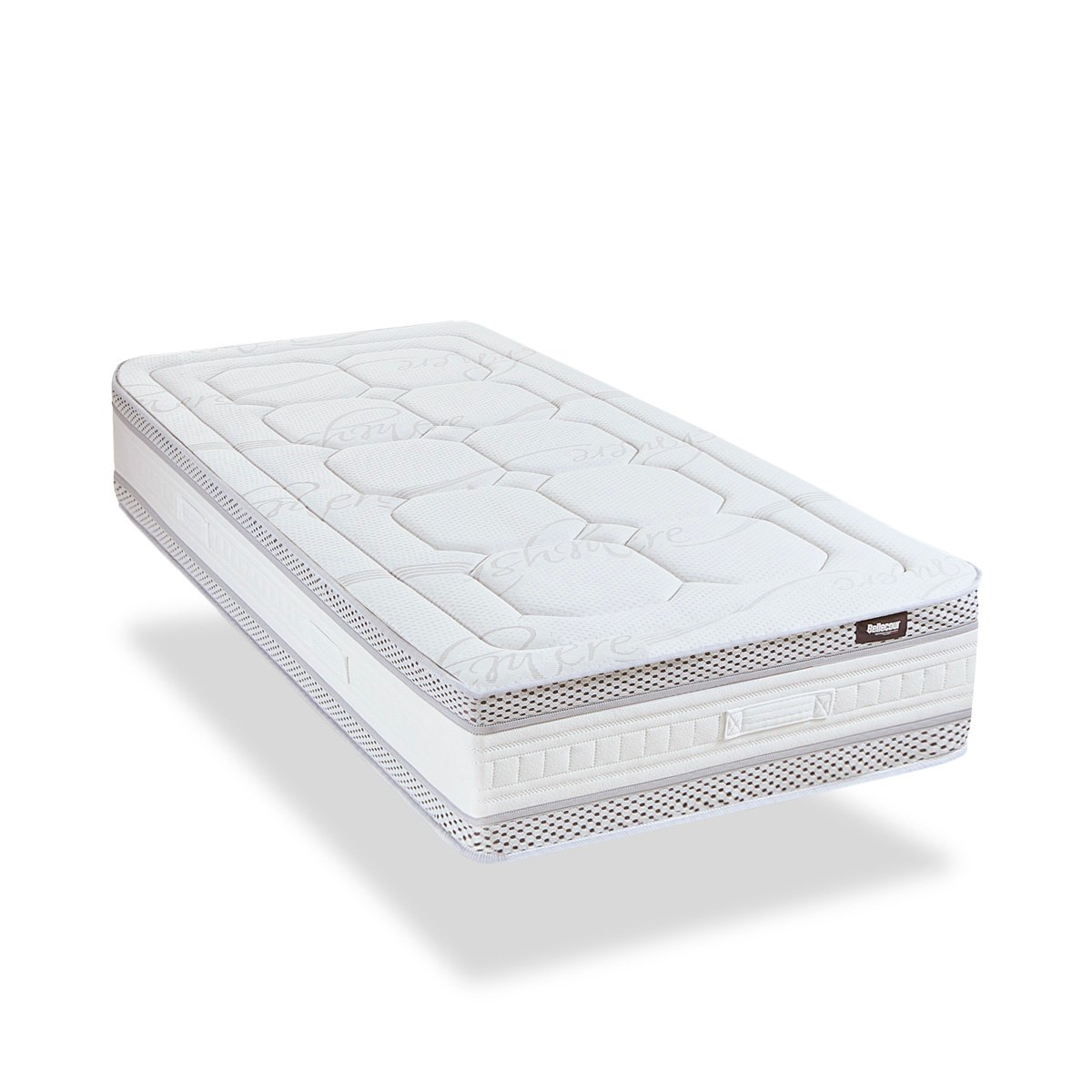 Matelas Ressorts ensachés 33 cm CHAMPS ÉLYSÉES blanc, BELLECOUR