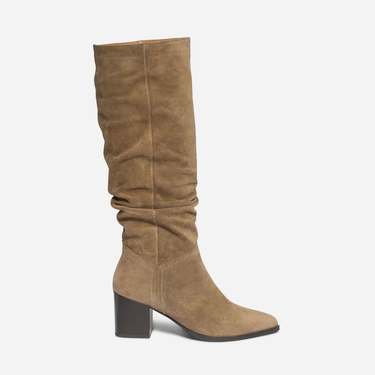 Botte À Talon en cuir RASABEN taupe, ERAM