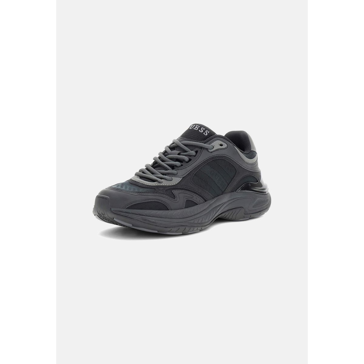 Chaussures De Course En Cuir Synthétique Squan noir, GUESS