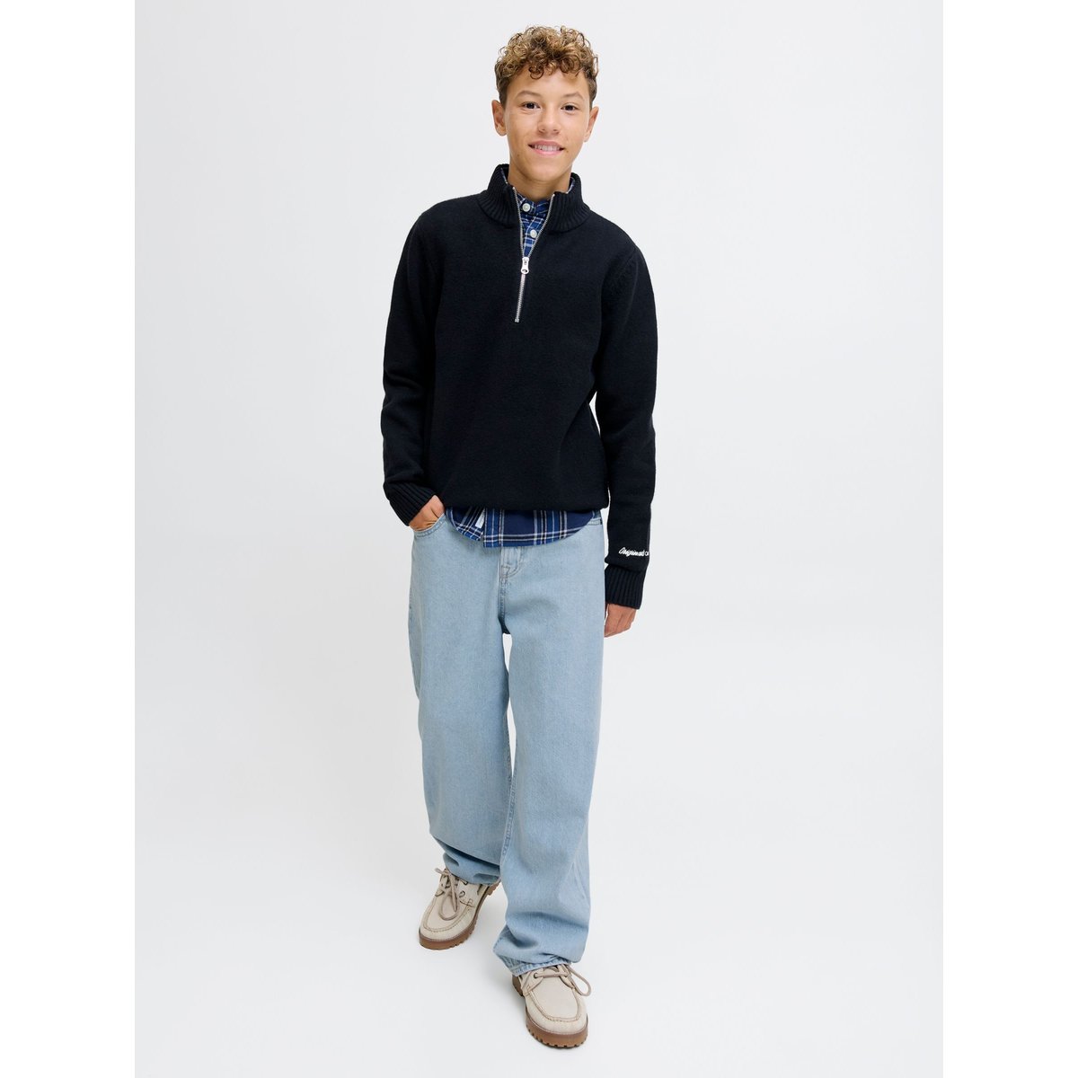 Jean Baggy Fit blue denim, JACK & JONES JUNIOR