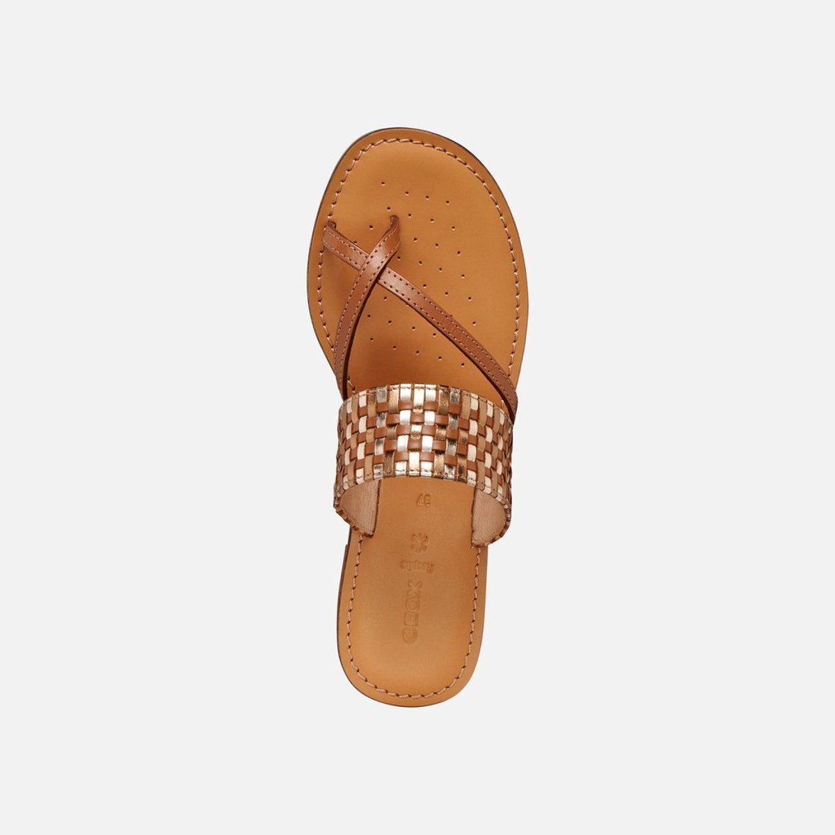 Sandales D MADDALUSIAC tabac/bronze, GEOX