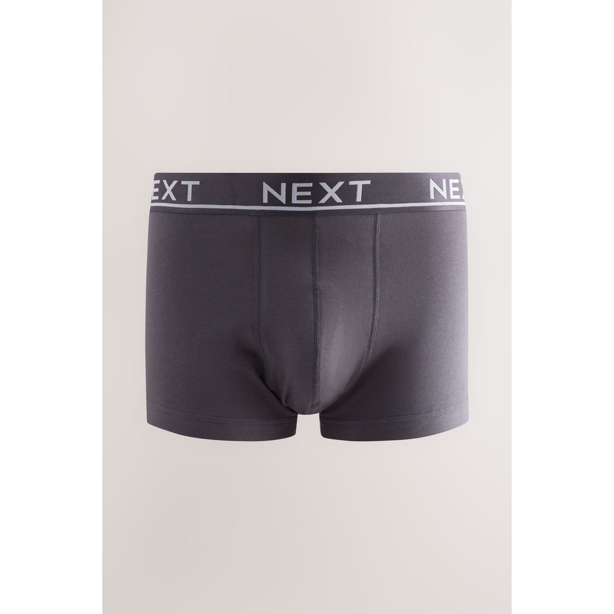 Boxer taille basse en mélange de coton noyau gris/vert, NEXT