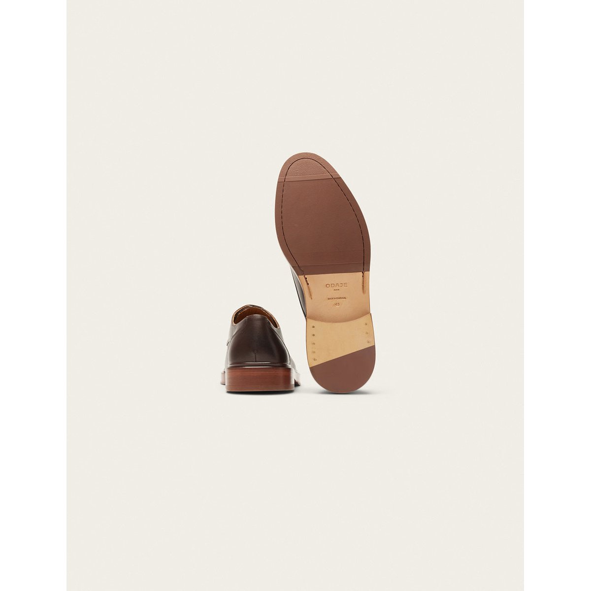 Derbies EDGAR cuir marron, ODAJE