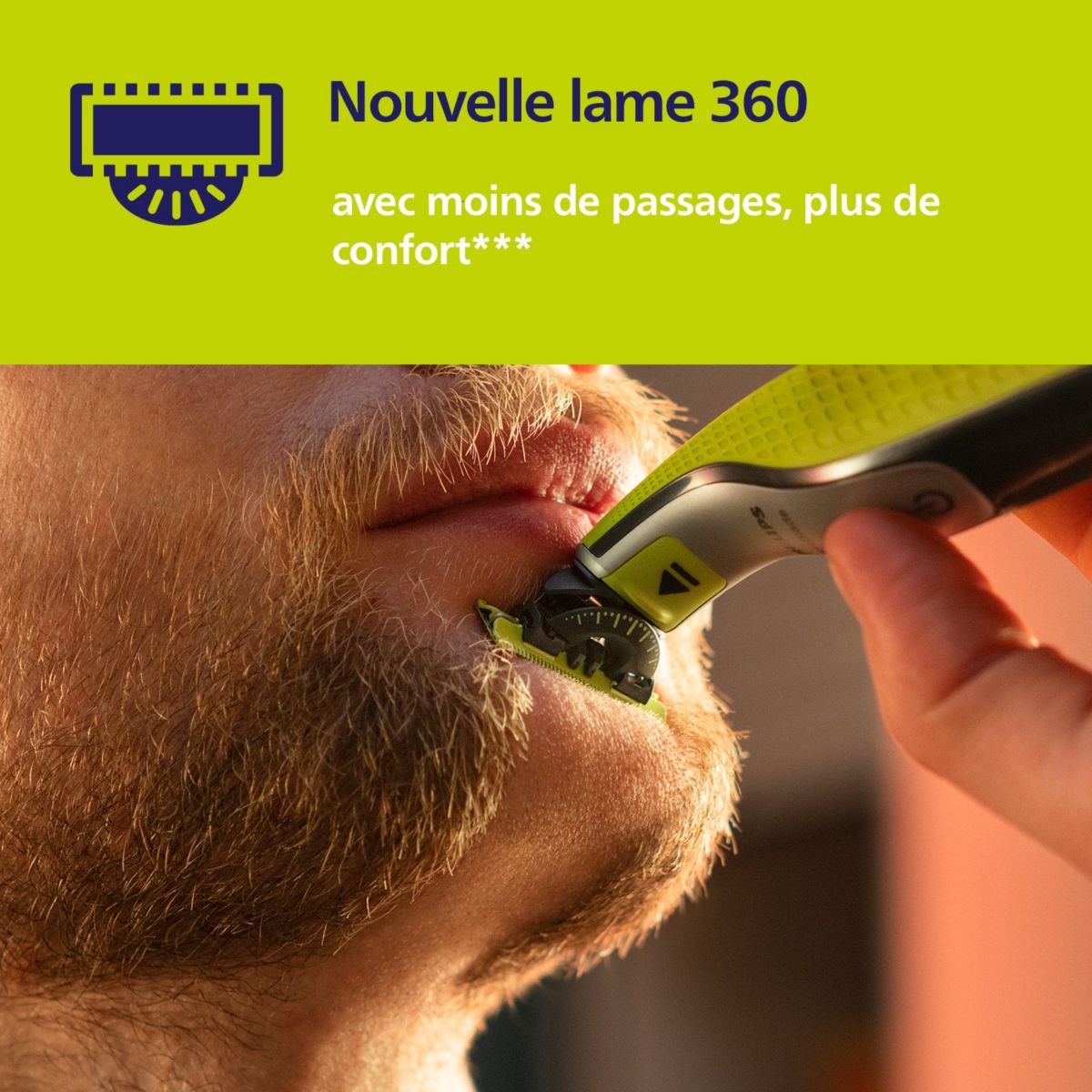 Lame one blade Pour Tondeuse OneBlade QP240/50 couleur unique, PHILIPS