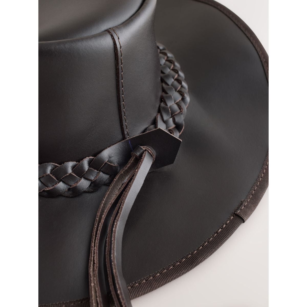 Chapeau de cowboy en cuir marron, NEXT