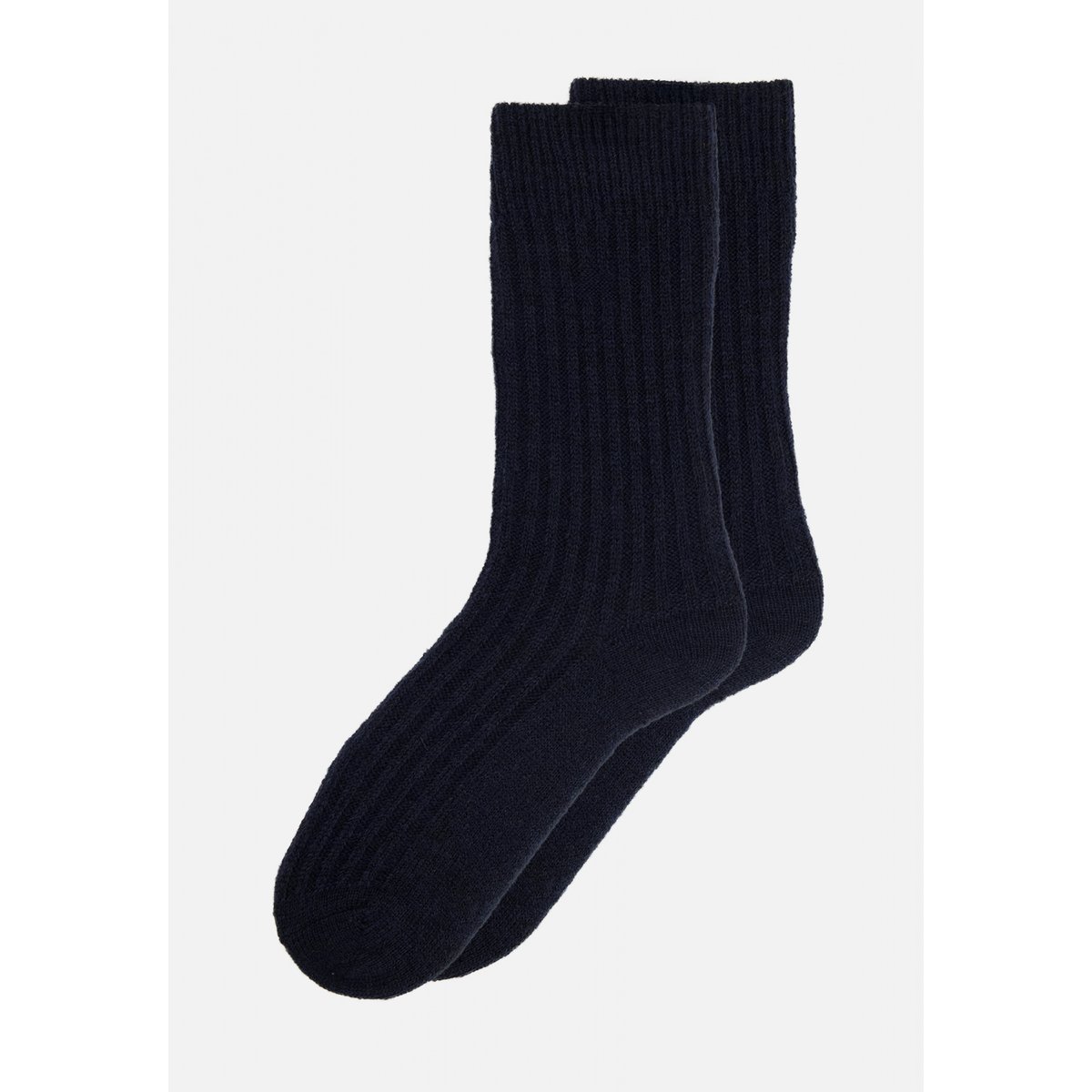 Lot de 2 chaussettes mi-hautes et en mohair Andy bleu marine gris, LE SLIP FRANCAIS