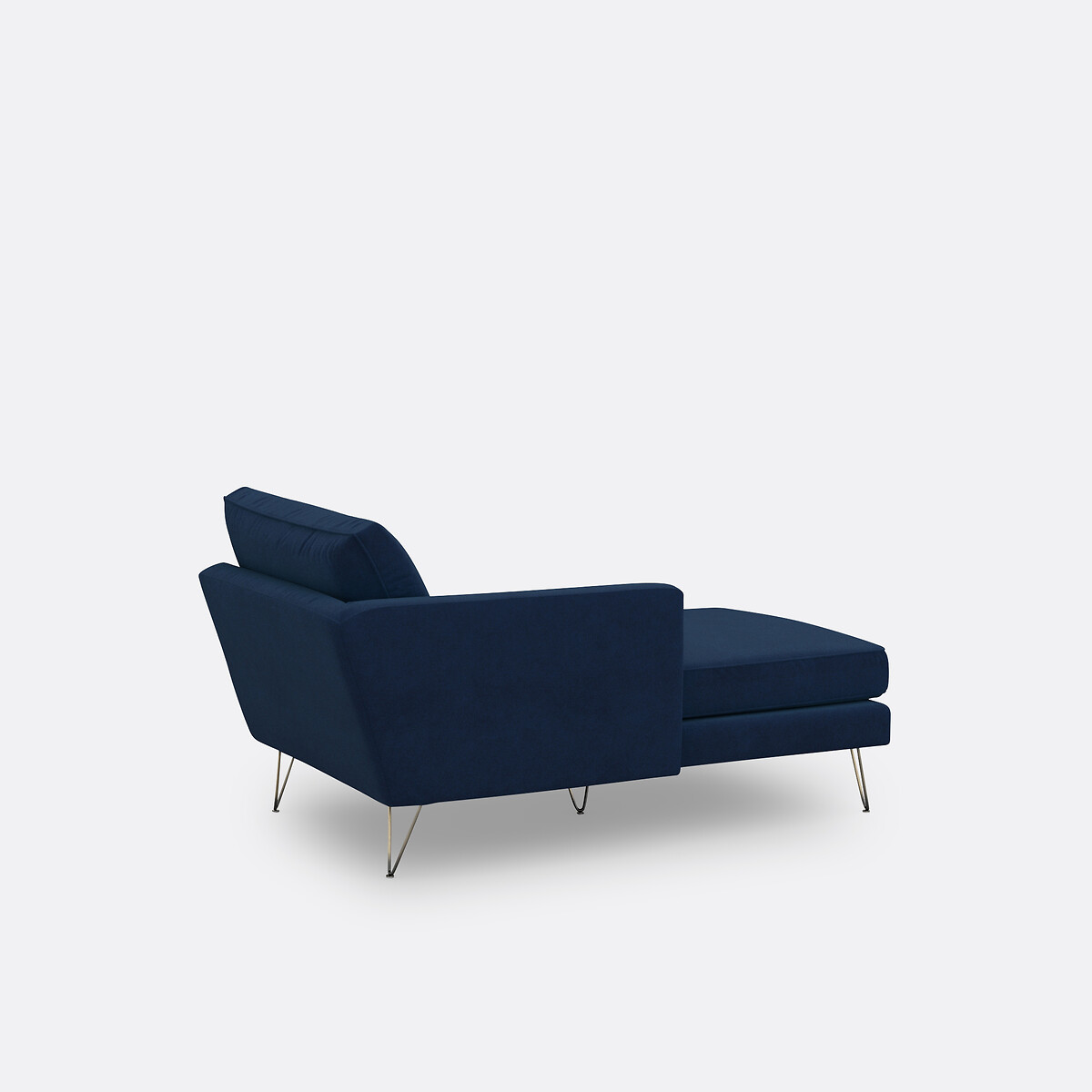 Méridienne velours Topim bleu nuit, LA REDOUTE INTERIEURS