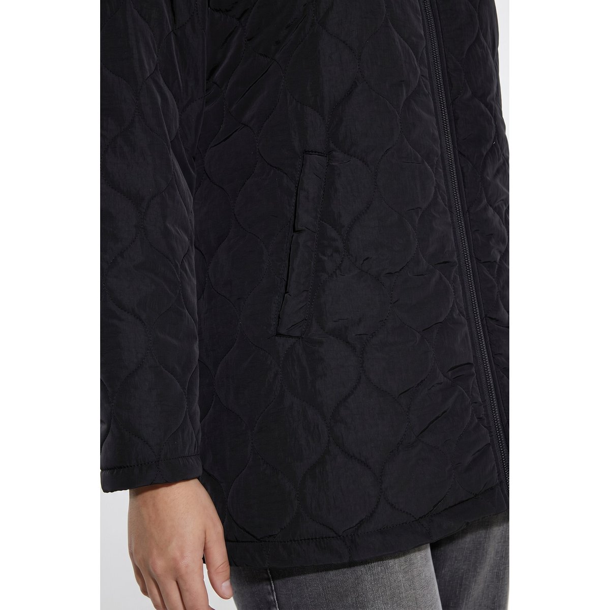 Veste matelassée HYPRAR avec col montant noir, ULLA POPKEN