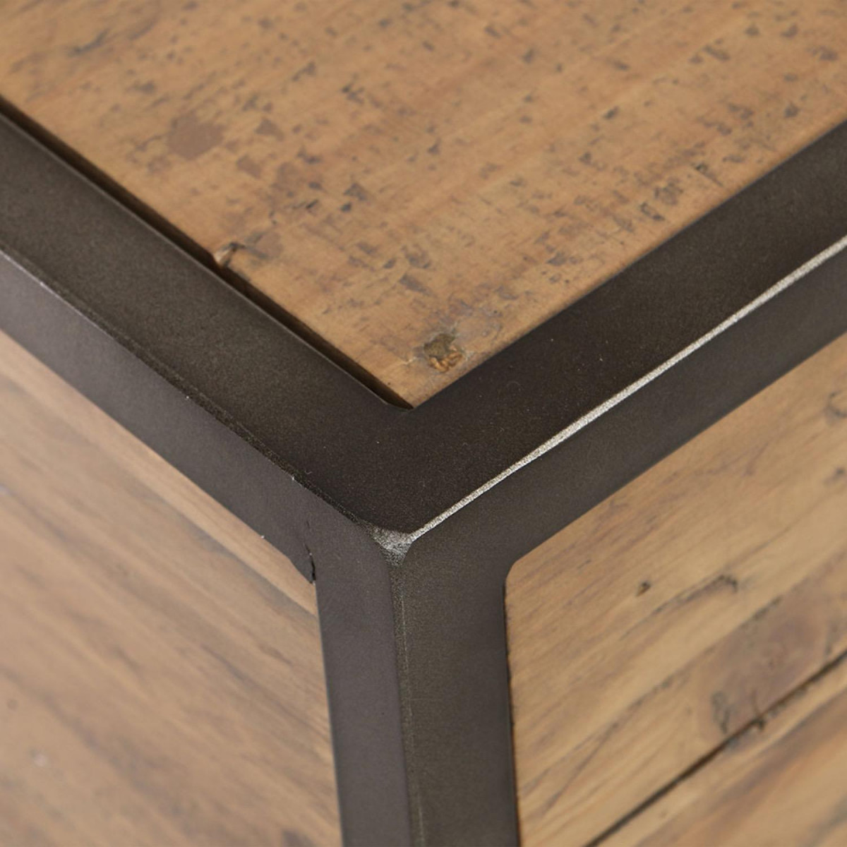Table de chevet 1 tiroir - MANUFACTURE marron, INTERIOR'S